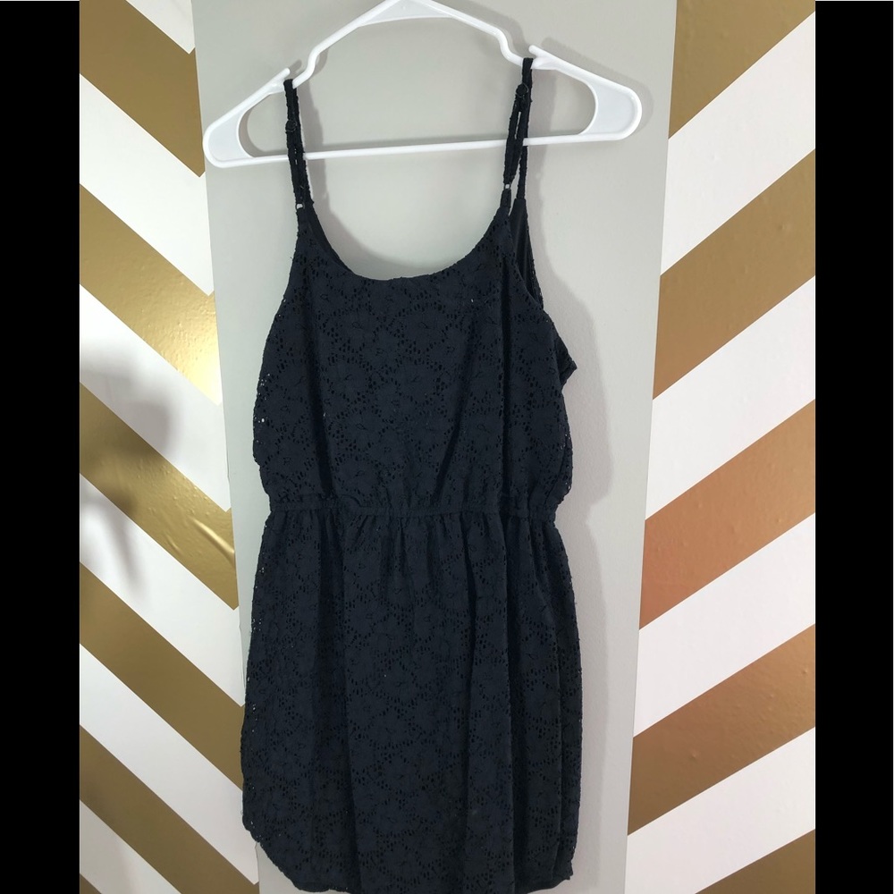 Black mini dress